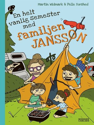 cover image of En helt vanlig semester med familjen Jansson